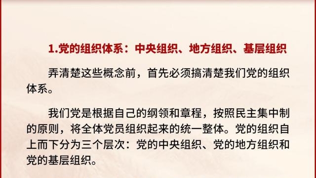 黨支部、黨小組、黨委、黨工委、黨組……這些概念你都清楚嗎